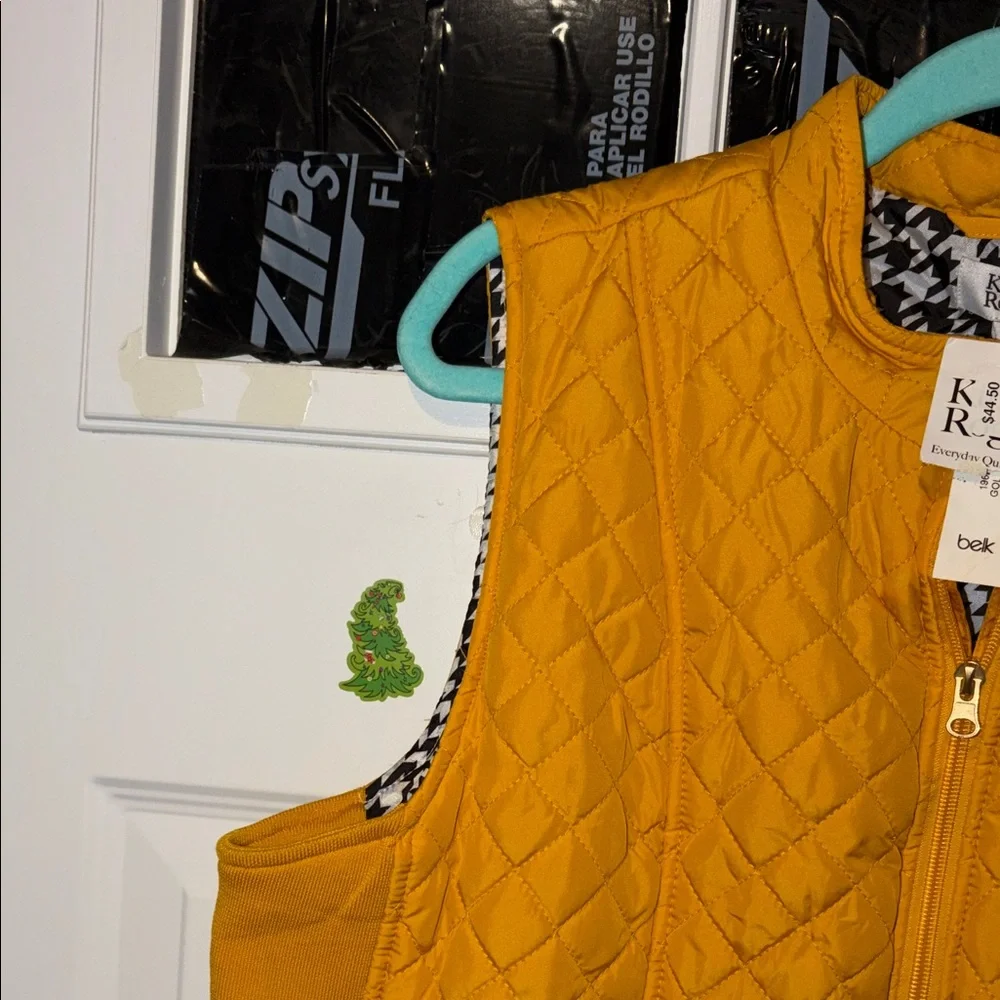 Kim Rogers Mustard Quilted Vest - Picture 4 of 6